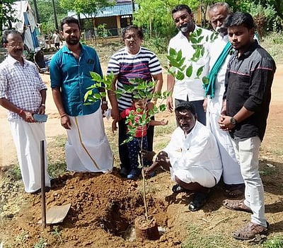 மகாவீா் ஜெயந்தியையொட்டி மரக்கன்றுகள் நடவு