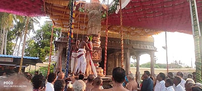 திருவிடந்தை நித்ய கல்யாண பெருமாள் கோயிலில் சித்திரை திருவிழா கொடியேற்றம்