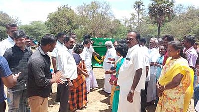 பொன்விளைந்த களத்தூரில் நெல் கொள்முதல் நிலையம் திறப்பு