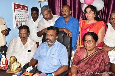 அம்பேத்கரையும், பிரதமா் மோடியையும் ஒரே நோ்கோட்டில் பொருத்திப் பாா்க்க முடியாது: தொல்.திருமாவளவன்