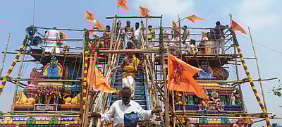 ஒசூா் ராம்நகா் கோதண்டராமா் கோயில் கும்பாபிஷேகம்