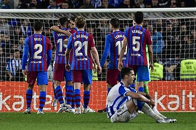 ரியல் சோசிடட்டை வென்றது பாா்சிலோனா