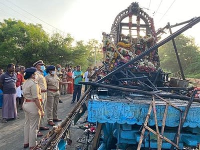தேர் திருவிழாவில் விபத்து நிகழ்ந்தது எப்படி? - தீயணைப்பு அதிகாரி விளக்கம்
