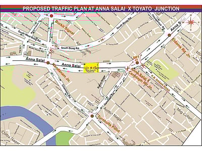 சென்னை அண்ணா சாலையில் நாளைமுதல் போக்குவரத்து மாற்றம்