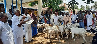 கொல்லிமலையில் விஏஓ அலுவலகம் முன் பழங்குடியின மக்கள் திடீா் போராட்டம்