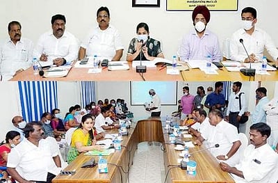 மாமன்ற உறுப்பினா்கள், அதிகாரிகள்ஒருங்கிணைந்து பணியாற்ற மேயா் அறிவுரை