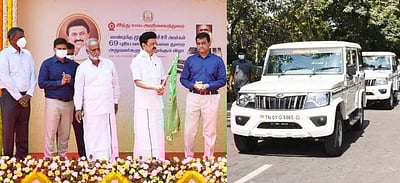 இந்து சமய அறநிலையத்துறை அலுவலர்களுக்கு ரூ.5.08 கோடி செலவில் 69 புதிய வாகனங்கள்: முதல்வர் வழங்கினார்