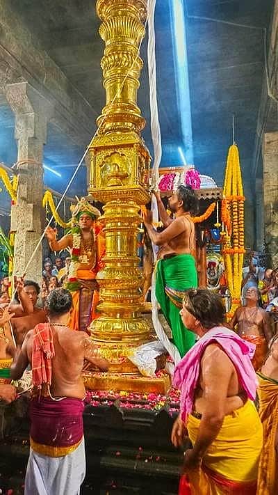 தூத்துக்குடி சிவன்கோயிலில் சித்திரை திருவிழா கொடியேற்றம்: பக்தர்கள் பங்கேற்பு