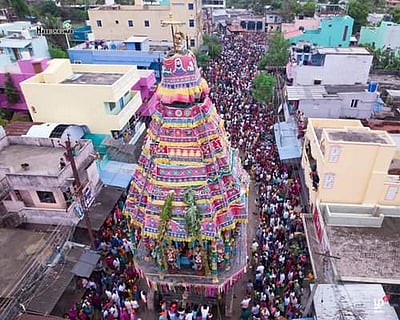 திருக்கழுக்குன்றம்  வேதகிரீஸ்வரர் கோயிலில் 7-ம் நாள் பஞ்சரத தேரோட்ட திருவிழா