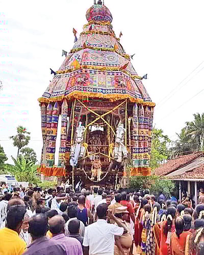 100 ஆண்டுகளுக்குப் பிறகு திருவீழிமிழலை ஸ்ரீவீழிநாத சுவாமி கோயில் தேரோட்டம்