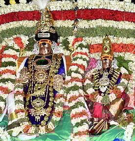 திருச்சி மலைக்கோட்டை கோயில் சித்திரைத் தேரோட்டம்