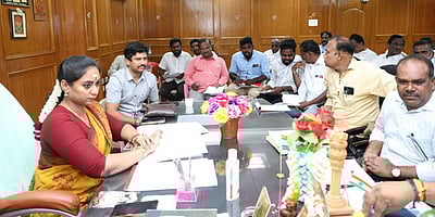 வளா்ச்சித் திட்டப்பணிகள்: அமைச்சா் ஆலோசனை