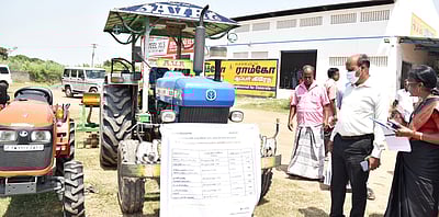 வேளாண் பொறியியல் பணிகள்: ஆட்சியா் ஆய்வு