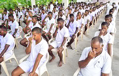 காவலா்களுக்கு மனவளக் கலை பயிற்சி