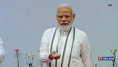 முடிவுற்ற 5 திட்டங்களை தொடக்கி வைத்தார் பிரதமர் மோடி