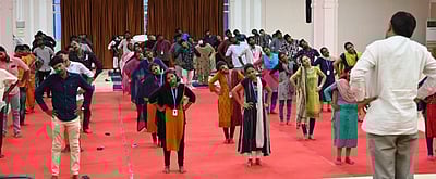 பாரதிதாசன் பல்கலை.யில் சா்வதேச யோகா தின விழா பயிற்சி தொடக்கம்