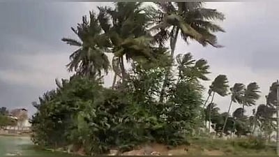 எடப்பாடி அருகே காவிரிக் கதவணை பகுதியில் கடும் சூறைக்காற்று: விசைப்படகு பயணிகள் அச்சம்