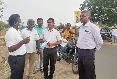 பொன்னமராவதியில் மின் மயானம் அமைக்கும் இடம் ஆய்வு