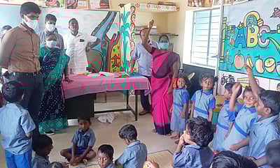 அங்கன்வாடி மையத்தில் கூடுதல் ஆட்சியா் ஆய்வு