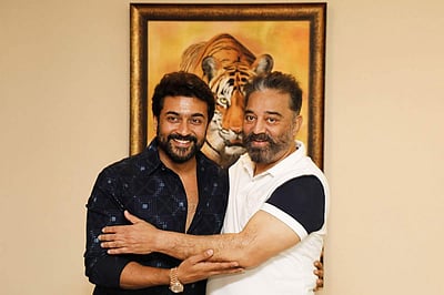 சூர்யாவுக்கு ரோலக்ஸ் வாட்ச் பரிசளித்த கமல் - புகைப்படங்கள்