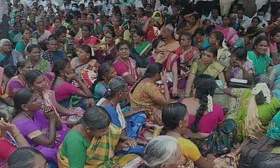 சென்னையில் மக்கள் நலப் பணியாளர்கள் போராட்டம் (விடியோ)