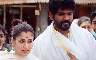 செட்டிங்குளங்கரா கோயிலில் சாமி தரிசனம் செய்த நயன்-விக்கி -  புகைப்படங்கள்