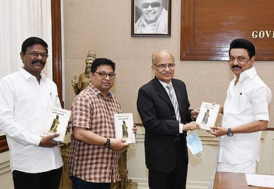 முதல்வர் மு.க.ஸ்டாலினுடன் பூரணலிங்கம் சந்திப்பு