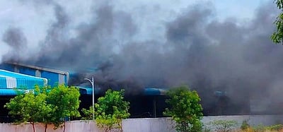 தொழிற்சாலையில் தீ விபத்து 2 மணி நேரம் போராடி அணைப்பு