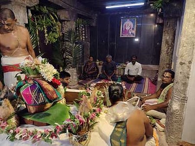 நூபுரகங்கையில் சாந்தி ஹோமம் பூஜைகள் தொடக்கம்