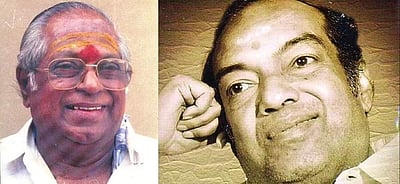 கண்ணதாசன் - எம்.எஸ்.வி. பிறந்த நாள்: கவிஞரைக் காப்பாற்ற அமெரிக்காவுக்கு கேசட் அனுப்பிய எம்.எஸ்.வி.