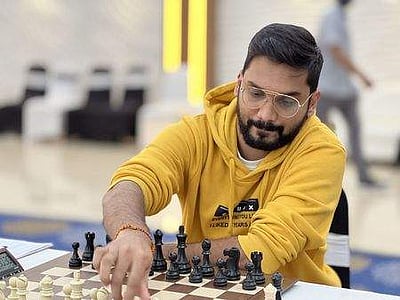 சென்னை ஓபன் செஸ்: நிதின் தொடா்ந்து முன்னிலை