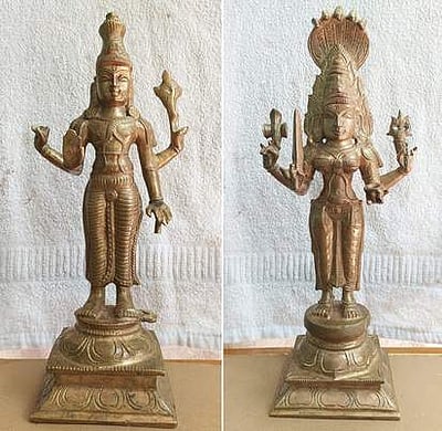 ரூ.2 கோடி மதிப்பிலான இரு சிலைகள் மீட்பு: இருவா் கைதுசிலைக் கடத்தல் தடுப்புப் பிரிவு  நடவடிக்கை