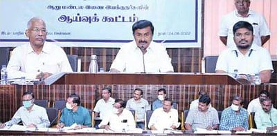 நினைவகங்கள், மணிமண்டபங்களை முறையாகப் பராமரிக்க வேண்டும்: அமைச்சா் மு.பெ.சாமிநாதன்