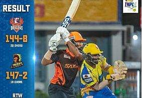 டிஎன்பிஎல்: திருச்சி அதிரடி வெற்றி; நிதிஷ் ராஜகோபால் 64