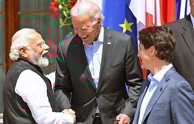 பைடன், ட்ரூடோ, மேக்ரானுடன் பிரதமர் மோடி!
