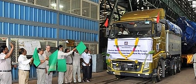 ராஜஸ்தான் அணு மின் திட்டத்துக்கு நீராவி உற்பத்திக் கலன்திருச்சி பெல் ஆலை தயாரித்து அனுப்பியது