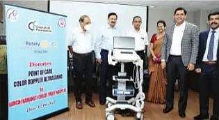 காஞ்சி காமகோடி மருத்துவமனைக்கு நவீன அல்ட்ராசவுண்ட் கருவி