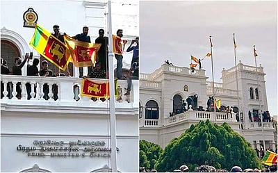 இலங்கை: பிரதமர் அலுவலகத்தில் நுழைந்த போராட்டக்காரர்கள்