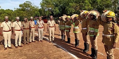 காரைக்குடியில் தென் மண்டல தீயணைப்பு, மீட்புப்படை வீரர்களுக்கான விளையாட்டு போட்டிகள் தொடக்கம்