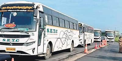 நள்ளிரவில் பெண் பயணியை இறக்கிவிட்ட விவகாரம்: எஸ்இடிசி ஓட்டுநா், நடத்துநரிடம் விசாரணை