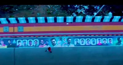 மதுரையில் சிம்பு ரசிகர்கள் 1000 அடியில் போஸ்டர் அடித்து சாதனை