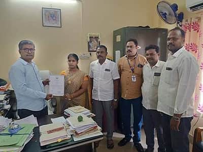 புதுகும்மிடிப்பூண்டி ஊராட்சி 9வது வார்டு உறுப்பினராக ஈஸ்வரி பாஸ்கரன் போட்டியின்றி தேர்வு