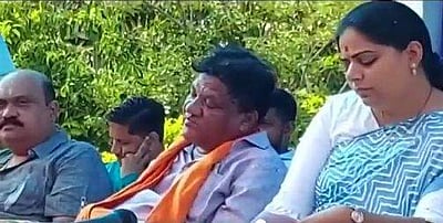 பொதுநிகழ்ச்சிக்கு போதையில் வந்த பாஜக தலைவர்