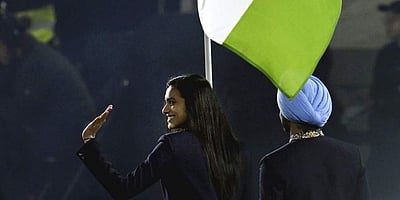 காமன்வெல்த் போட்டிகள் தொடக்க விழா: படங்கள்