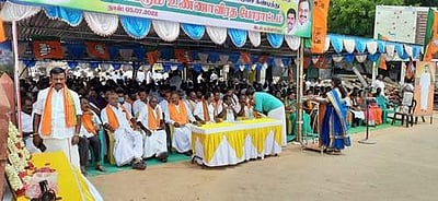 மன்னார்குடி: திமுக அரசை கண்டித்து பாஜகவினர் உண்ணாவிரதம் 