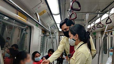 மெட்ரோ ரயிலில் நாளை முதல் முகக்கவசம் கட்டாயம்