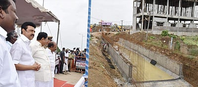 காஞ்சிபுரத்தில் வெள்ளத் தடுப்புப் பணிகள்: முதல்வர் மு.க.ஸ்டாலின் பார்வையிட்டார்