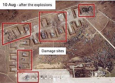 ‘கிரீமியா குண்டுவெடிப்பில் ரஷிய விமானங்கள் சேதம்’