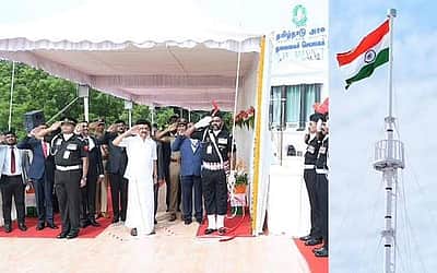மாநிலங்களில் தேசியக் கொடியேற்றம்  - புகைப்படங்கள்