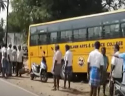 பள்ளிச் சிறுவன் பலியான விபத்தின் பதற வைக்கும் சிசிடிவி காட்சிகள்!